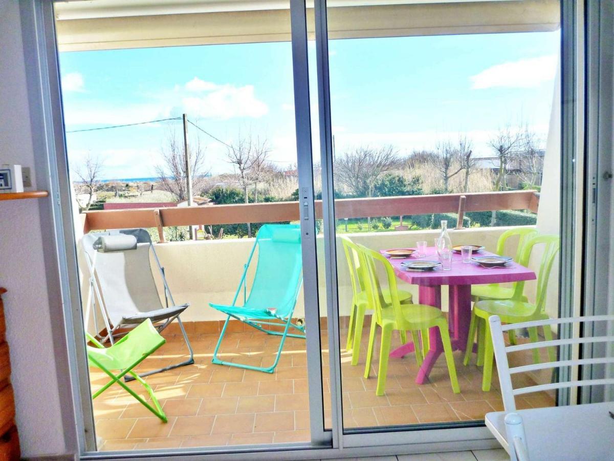 Studio Cabine Cosy Avec Terrasse, Acces Direct Plage Et Parking Prive, 2-4 Pers, Animaux Ok - Fr-1-387-139 Marseillan  Exteriör bild